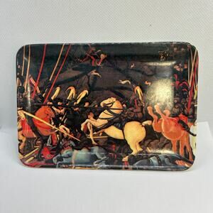 Small Medel Melamine Tray w Painting of Paolo Uccello The Battle of San Romano
